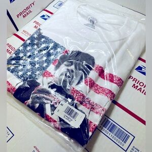 Jimi Hendrix Unisex - Standard American Flag T-Shirt